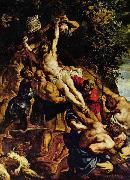 Peter Paul Rubens The Raising of the Cross, Spain oil painting artist